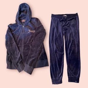 juicy couture tracksuit velour navy